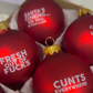 🎄 69% OFF NOW! 🤣 Funny Christmas Ornament - Humorous Design for Tree Decoration, Perfect Gift for Family Gatherings 🎁📦