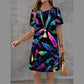 Multi-Print Options Loose Fit Shift Dress
