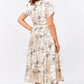 Women's Elegant Floral Print Short Sleeve Dress