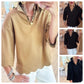 Women's Solid-Color Casual Top