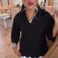 Women's Solid-Color Casual Top