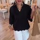 Women's Solid-Color Casual Top