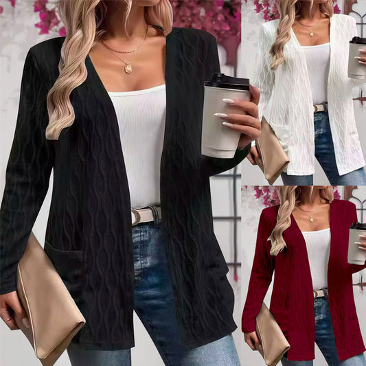 Women’s Comfortable Long Sleeve Knit Cardigan