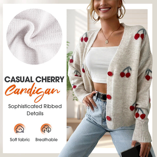 💖Women’s Casual Sweet Cherry Cardigan🔥