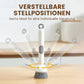 Rotatable cleaning brush with long handle, suitable for tableware and cookware.