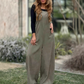 Women’s Fashion Solid Color Wide Leg Dungarees
