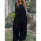 Women’s Fashion Solid Color Wide Leg Dungarees