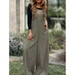 Women’s Fashion Solid Color Wide Leg Dungarees