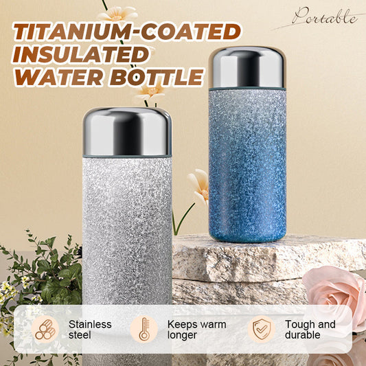 Portable Titanium-Coated Insulated Water Bottle📢📢