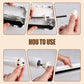 Magnetic Plastic Wrap Dispenser With Slide Cutter