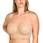 Plus Size Strapless Bra with Lift Support